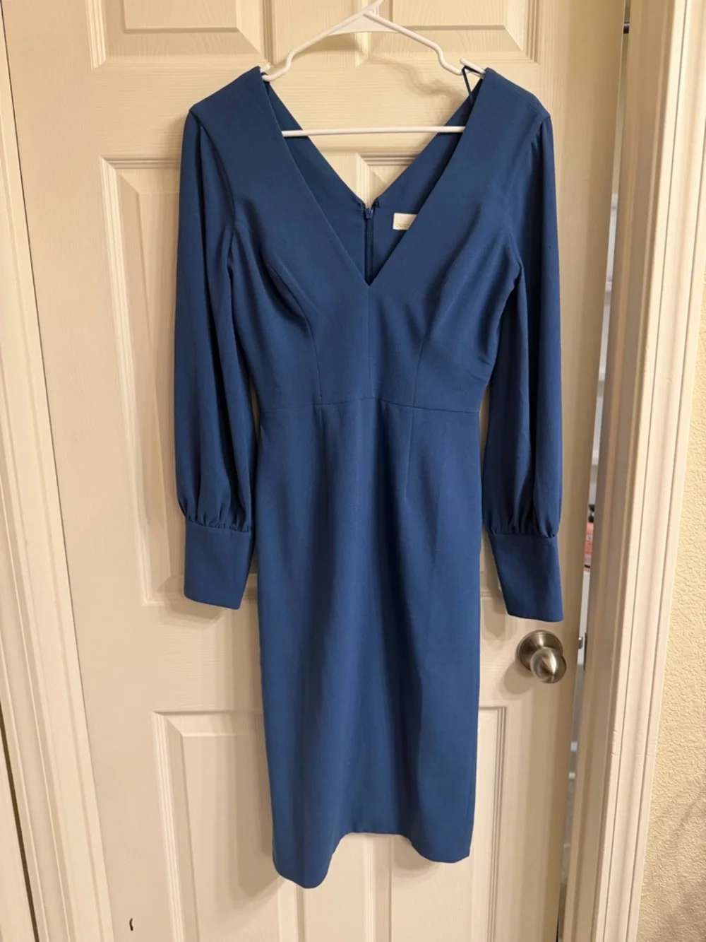 Dress the population - Norah dress in blue graphite size small